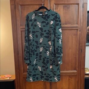 Boden Floral Green Dress, US 16, (UK20)